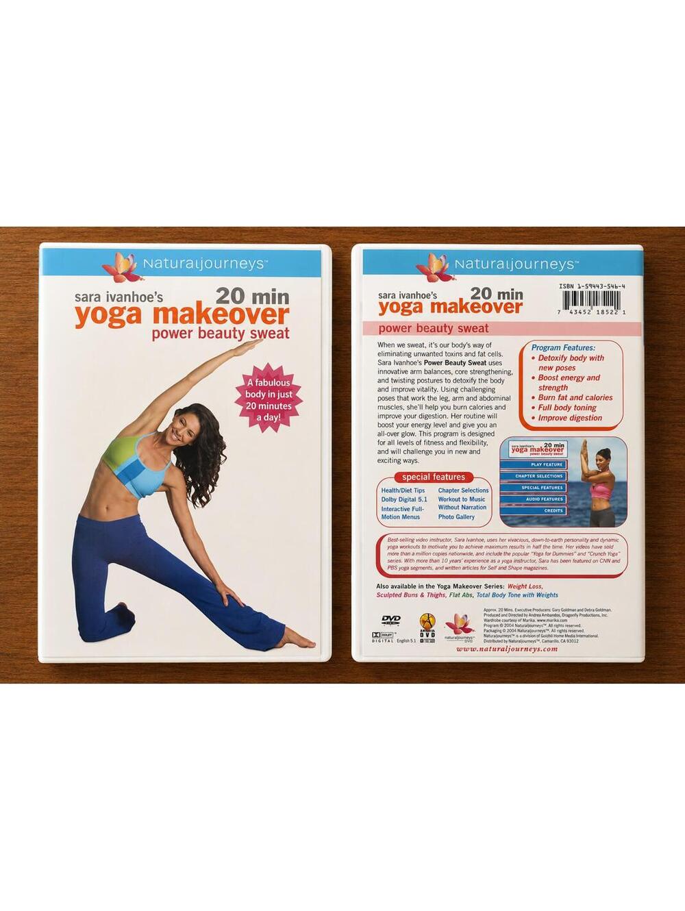 Sara Ivanhoe's‎ Yoga Makeover: Power Beauty Sweat DVD - 20 Minutes Workout